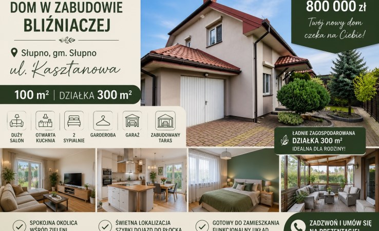 dom na sprzedaż - Słupno, Kasztanowa